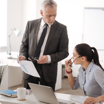 two architect discussing
